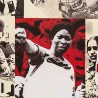 A collage of photos featuring Black women and the text BLACK WOMEN WILL NOT BE INTIMIDATED