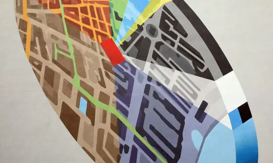 The mural Spectra on campus at LSE