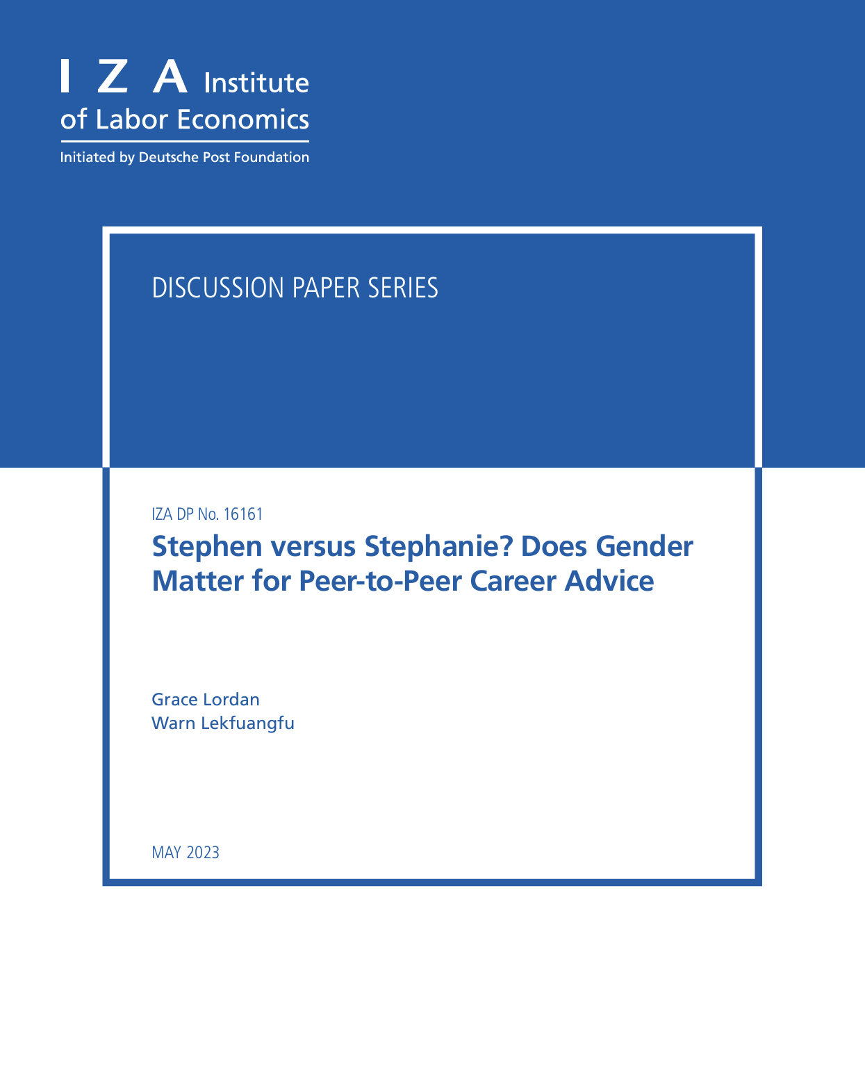 Stephen versus Stephanie?