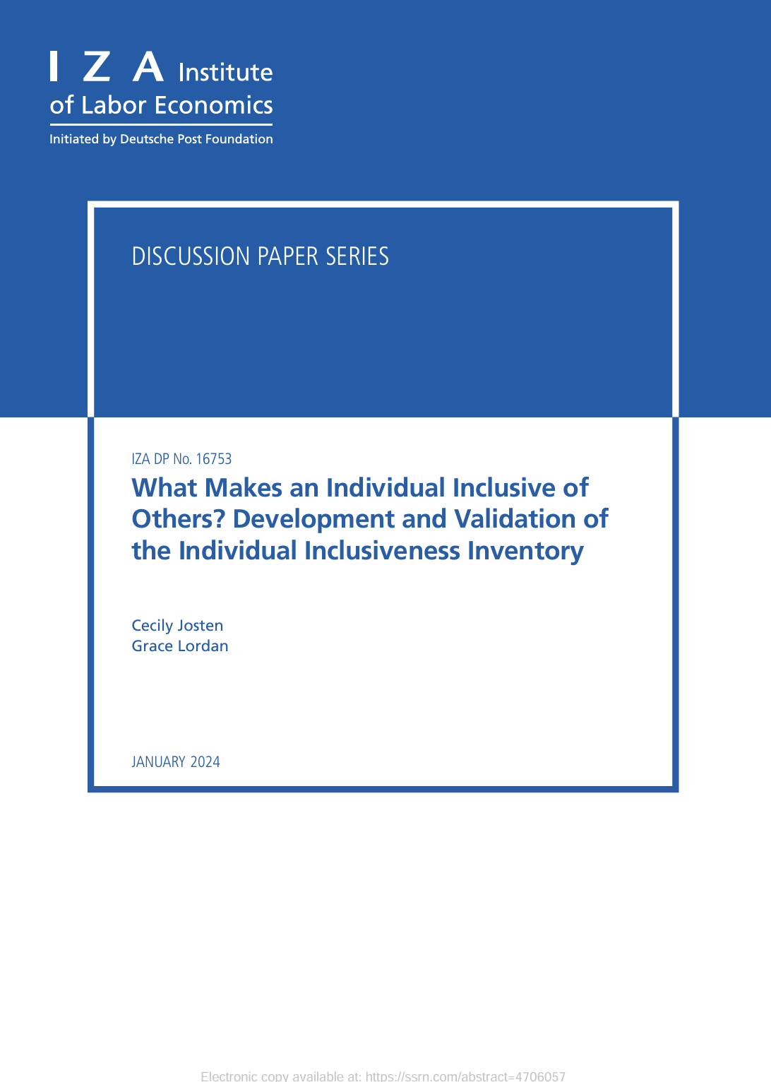 What makes an individual inclusive