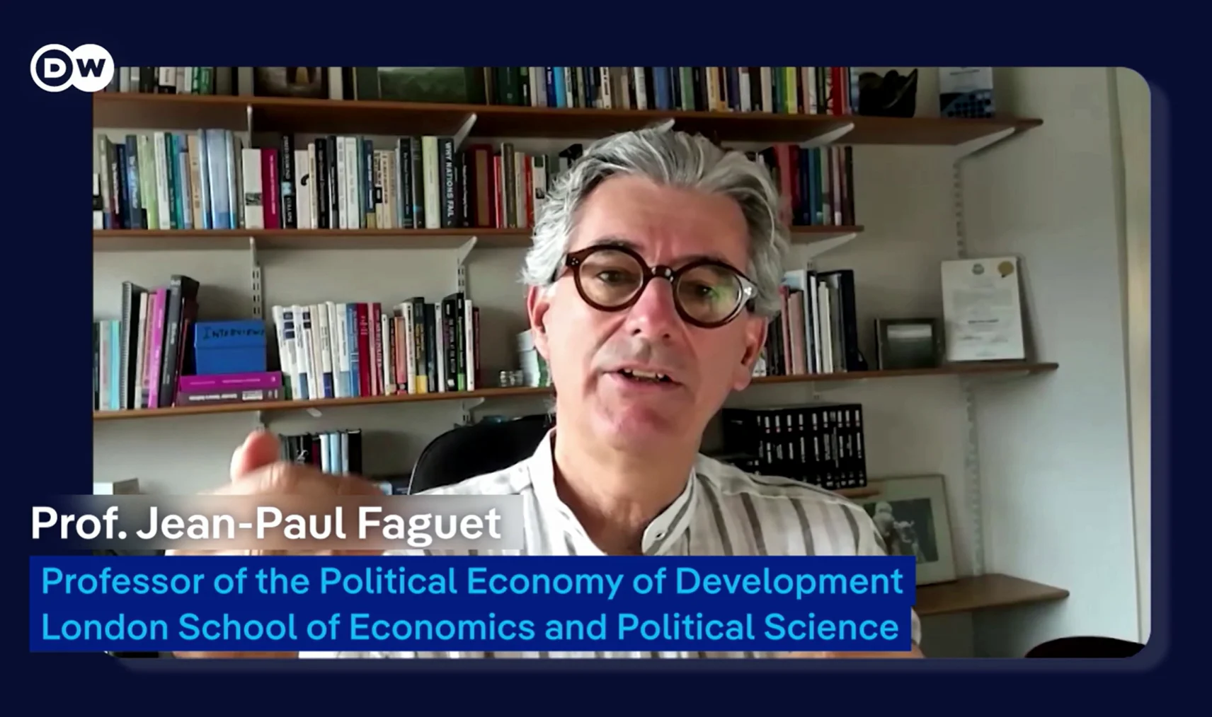 Professor Jean Paul Faguet on DW