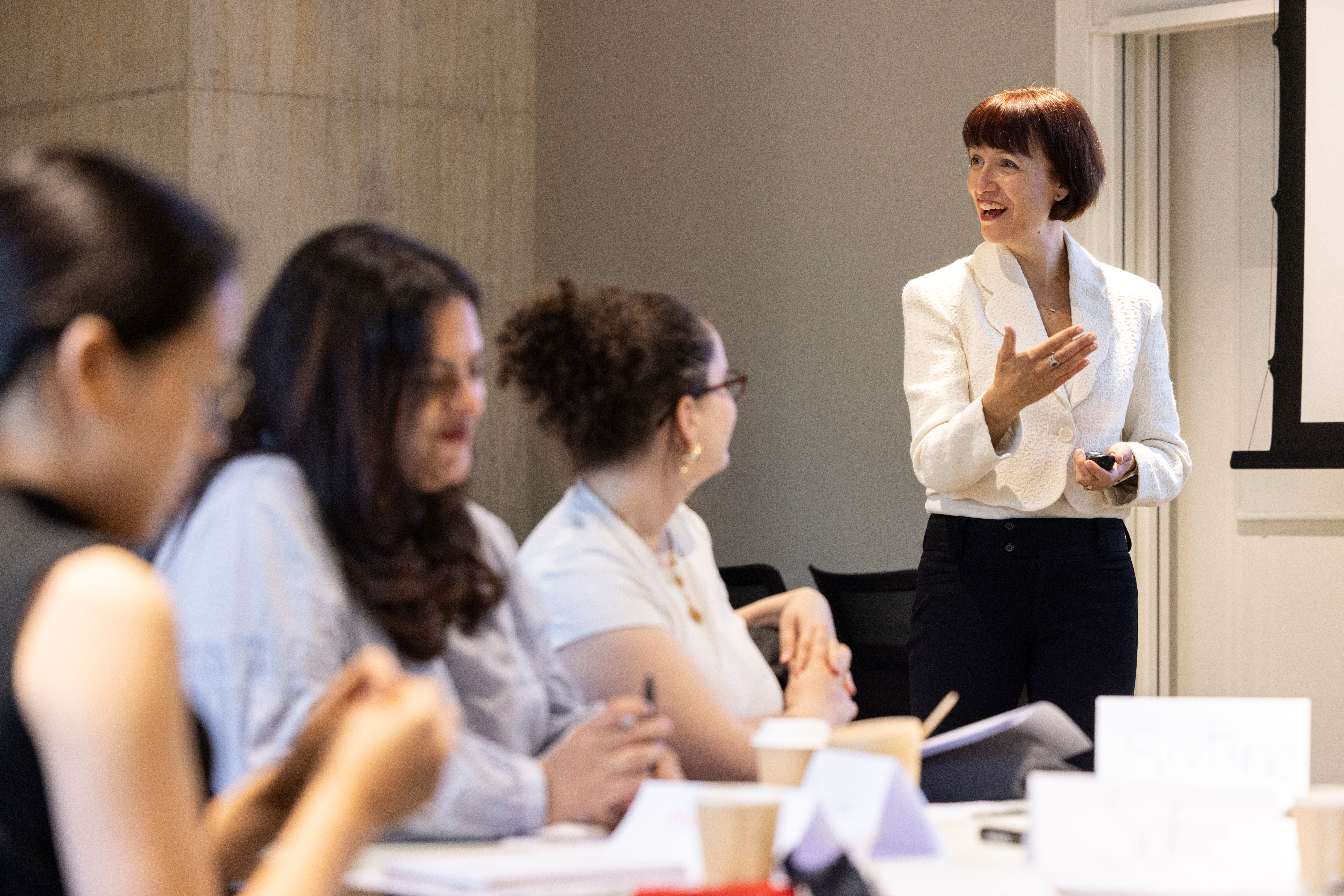 Kathy Pavid teaching Leadership Skills