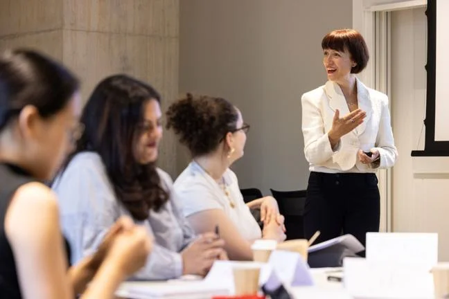 Kathy Pavid teaching Leadership Skills