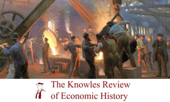 painting of men working in foundry