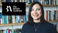 Photo of Professor Tomila Lankina with The British Academy logo