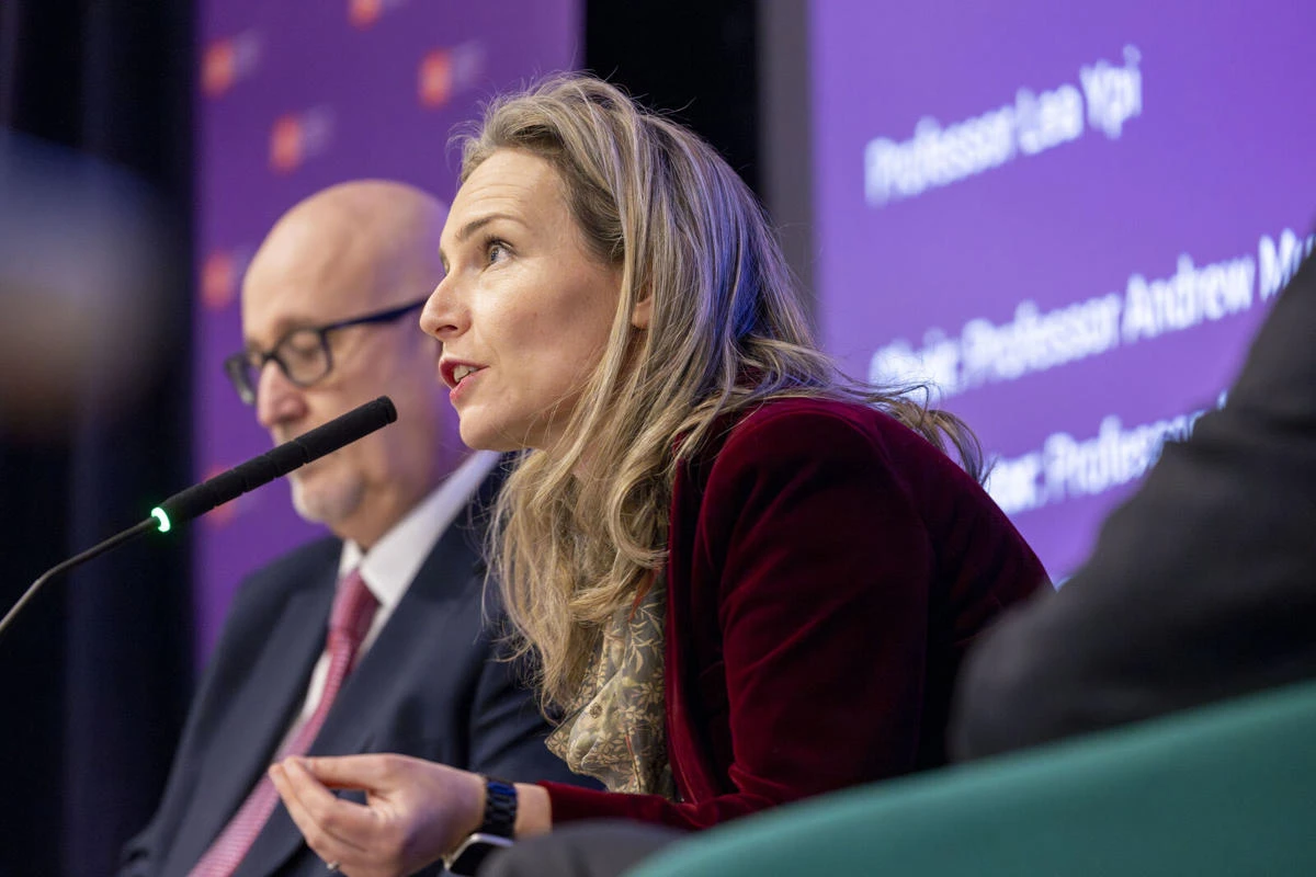 Lea Ypi speaking at LSE