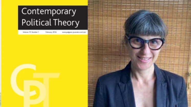 Leticia Sabsay and the cover of the Contemporary Political Theory journal