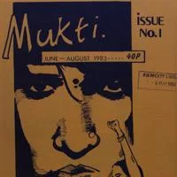 Front cover of issue no.1 of Mukti - Asian Women's Magazine
