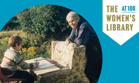 A graphic including a child sat writing at a makeshift table