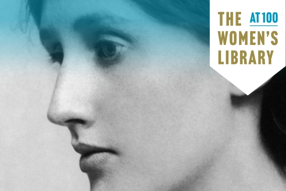 Virginia Woolf close up side-on portrait