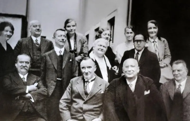 This image shows Ambedkar at LSE, pictured middle row far right, although we are unable to find the source.