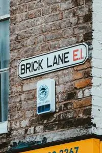 The Brick Lane street sign.