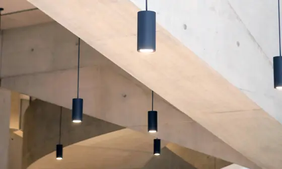 Lights in the Marshall Building