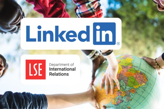 LinkedIn promo box for Department of International Relations