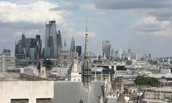 View of London skyline from LSE