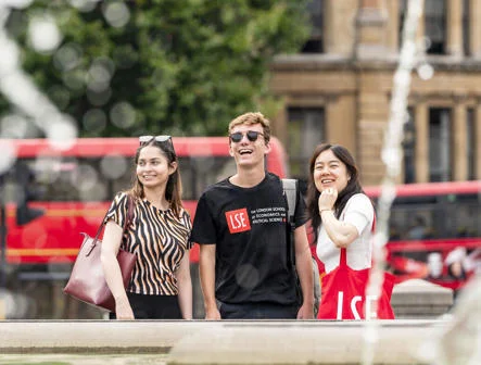 LSE students in Trafalgar Square, London