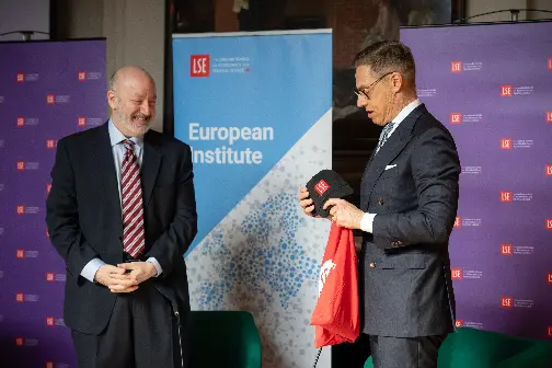 Finnish President and Larry Kramer