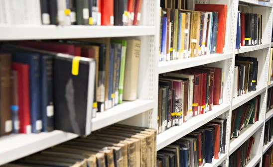 Library shelves
