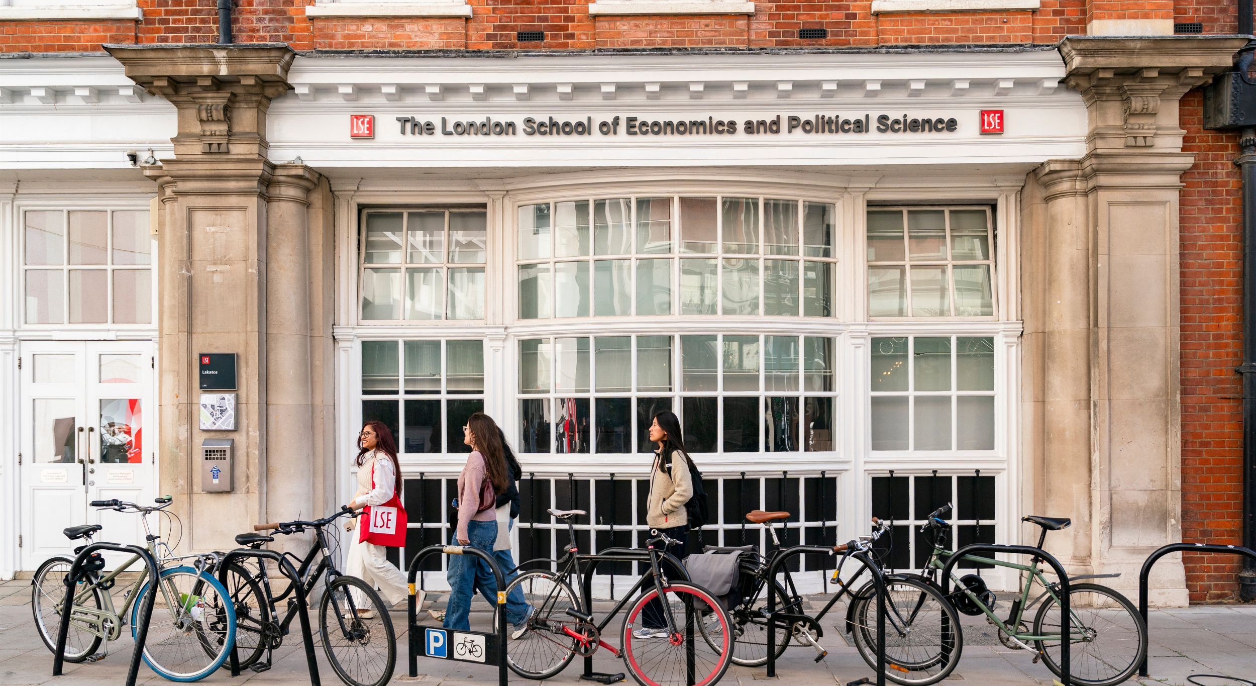 LSE campus with bikes