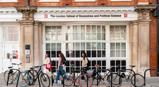 LSE campus with bikes