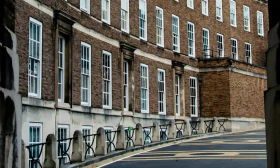 An archway leading to a building
