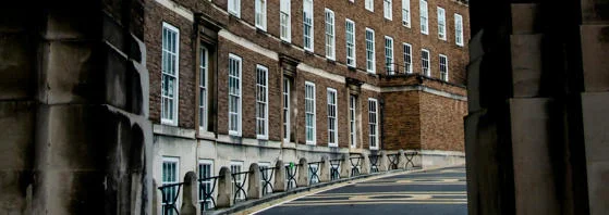 An archway leading to a building