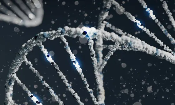 Abstract visualisation of DNA