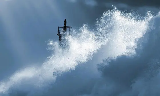 Stormy ocean