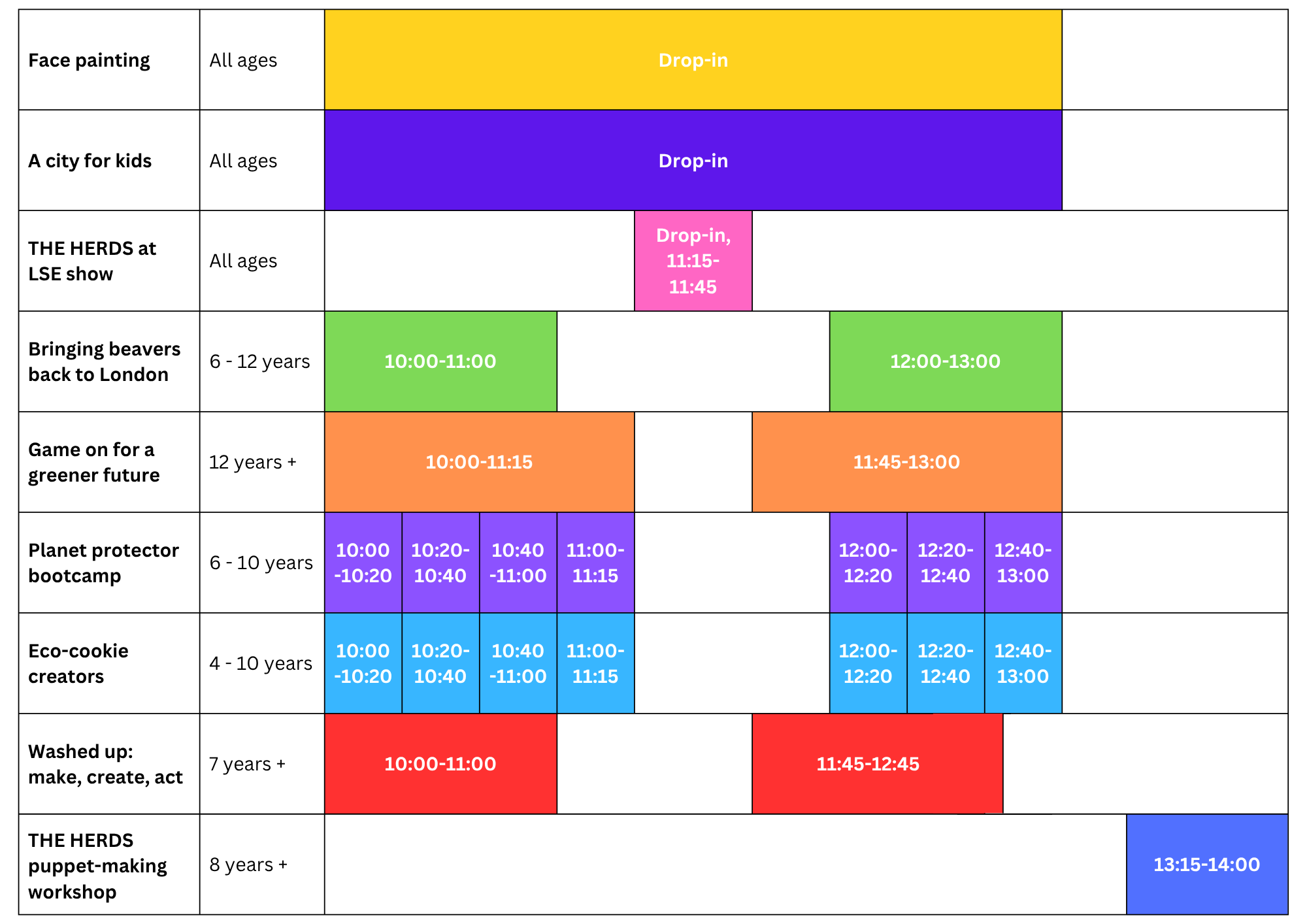 LSE Family Day 2026 Schedule