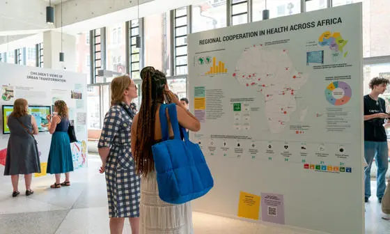 LSE Festival exhibition regional cooperation in health across Africa