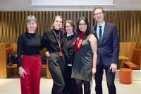 Members of LSE faculty at the awards ceremony