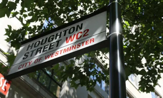 Houghton Street sign