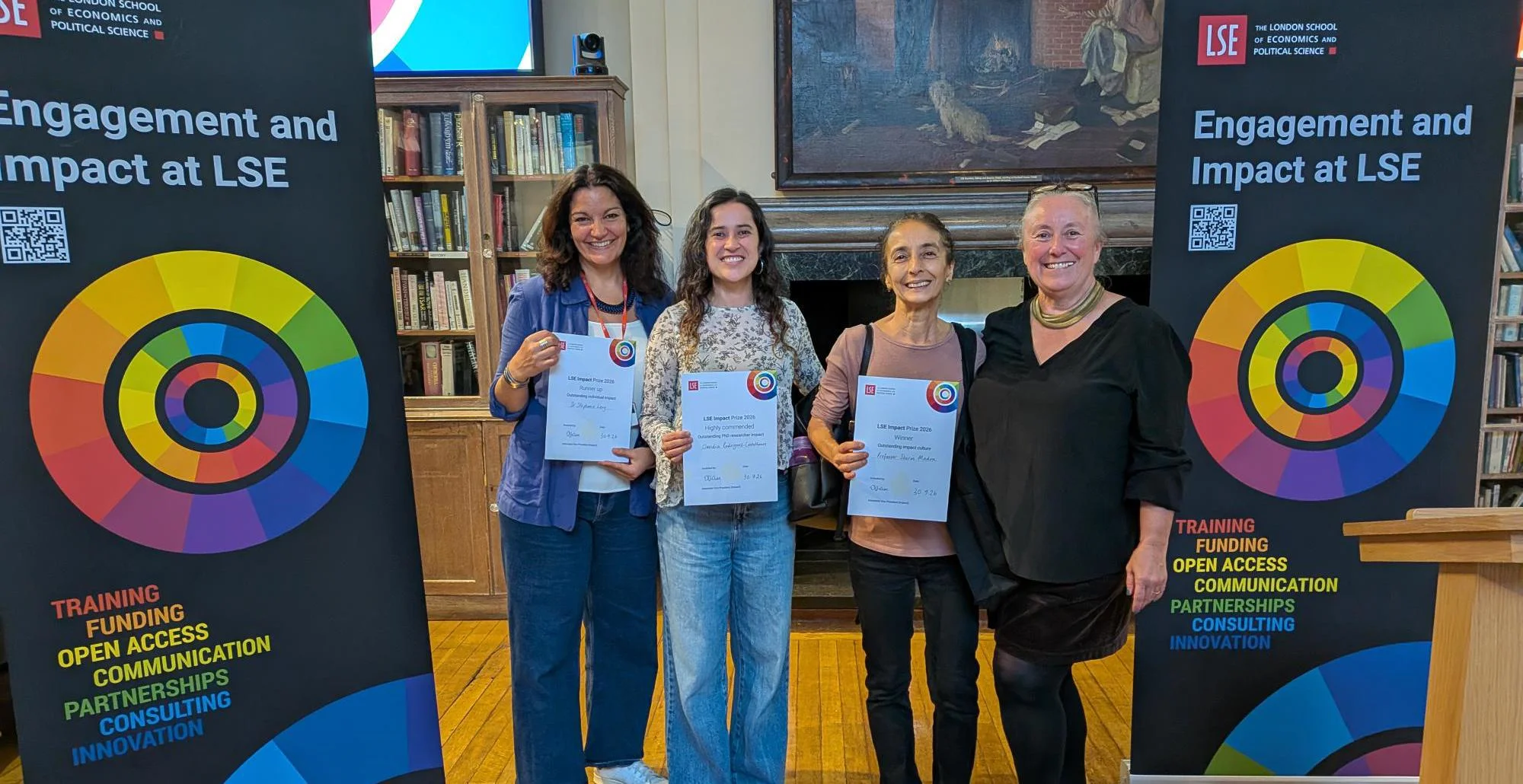 Shirin Madon, Stephanie Levy, Claudia Rodriguez Castellanos and Ernestina Coast