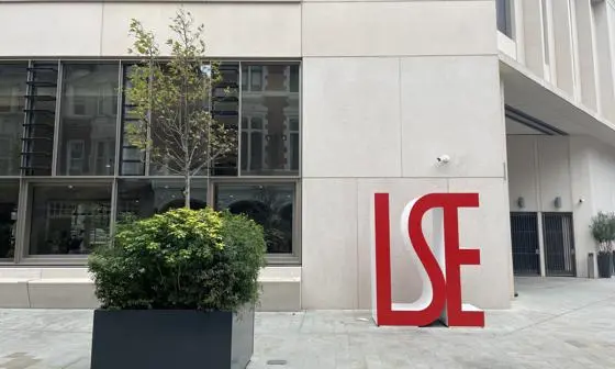 LSE logo outside Marshall Building