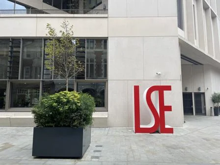 LSE logo outside Marshall Building