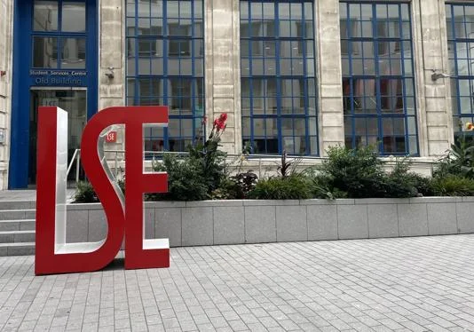 LSE logo on campus