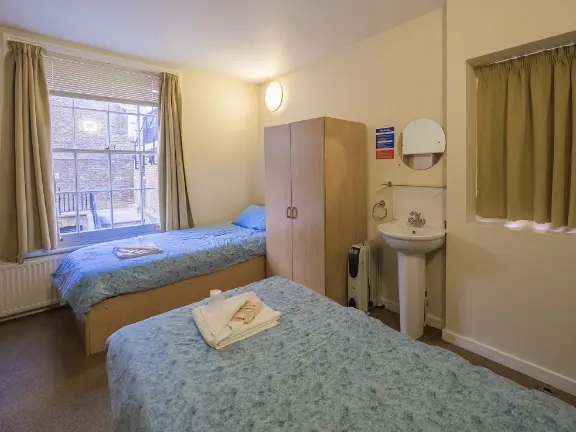 A bedroom in a hall of residence