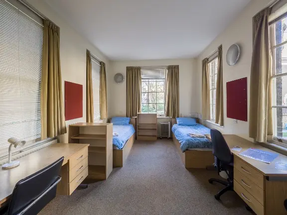 A bedroom in a hall of residence