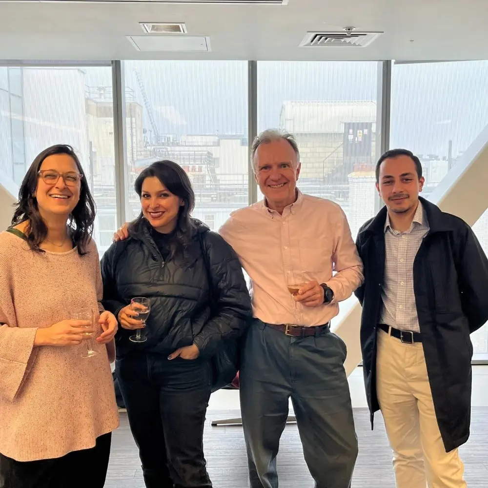 Group photo of people attending the LSE Philosophy alumni reception