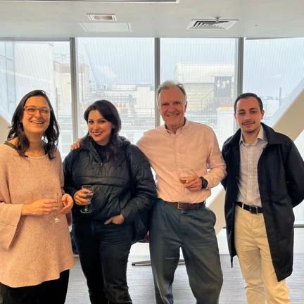 Group photo of people attending the LSE Philosophy alumni reception
