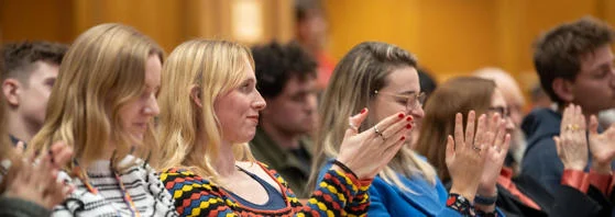 Event audience clapping