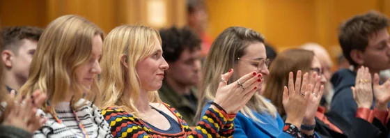 Event audience clapping
