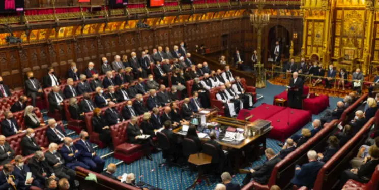 The House of Lords during a session