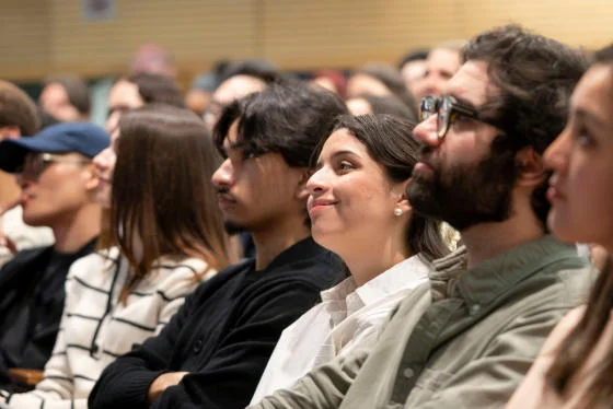 Event audience seated at LSE Old Building.