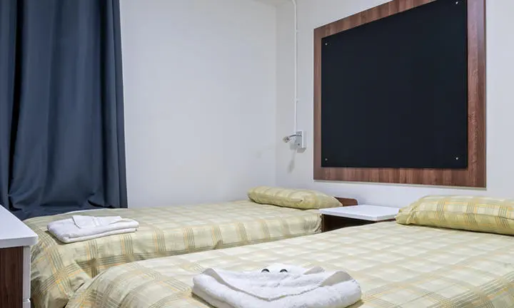 A bedroom in a hall of residence