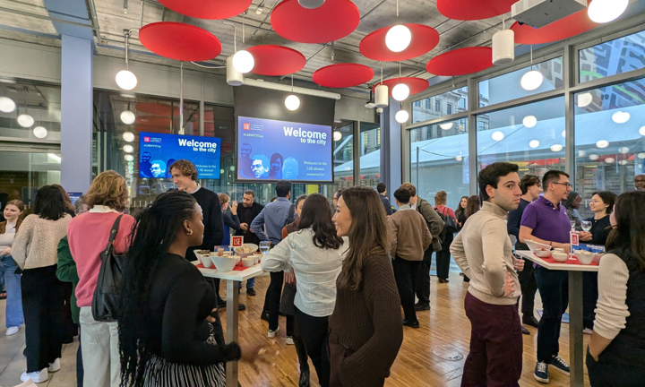 Alumni network during Welcome to the City in London.