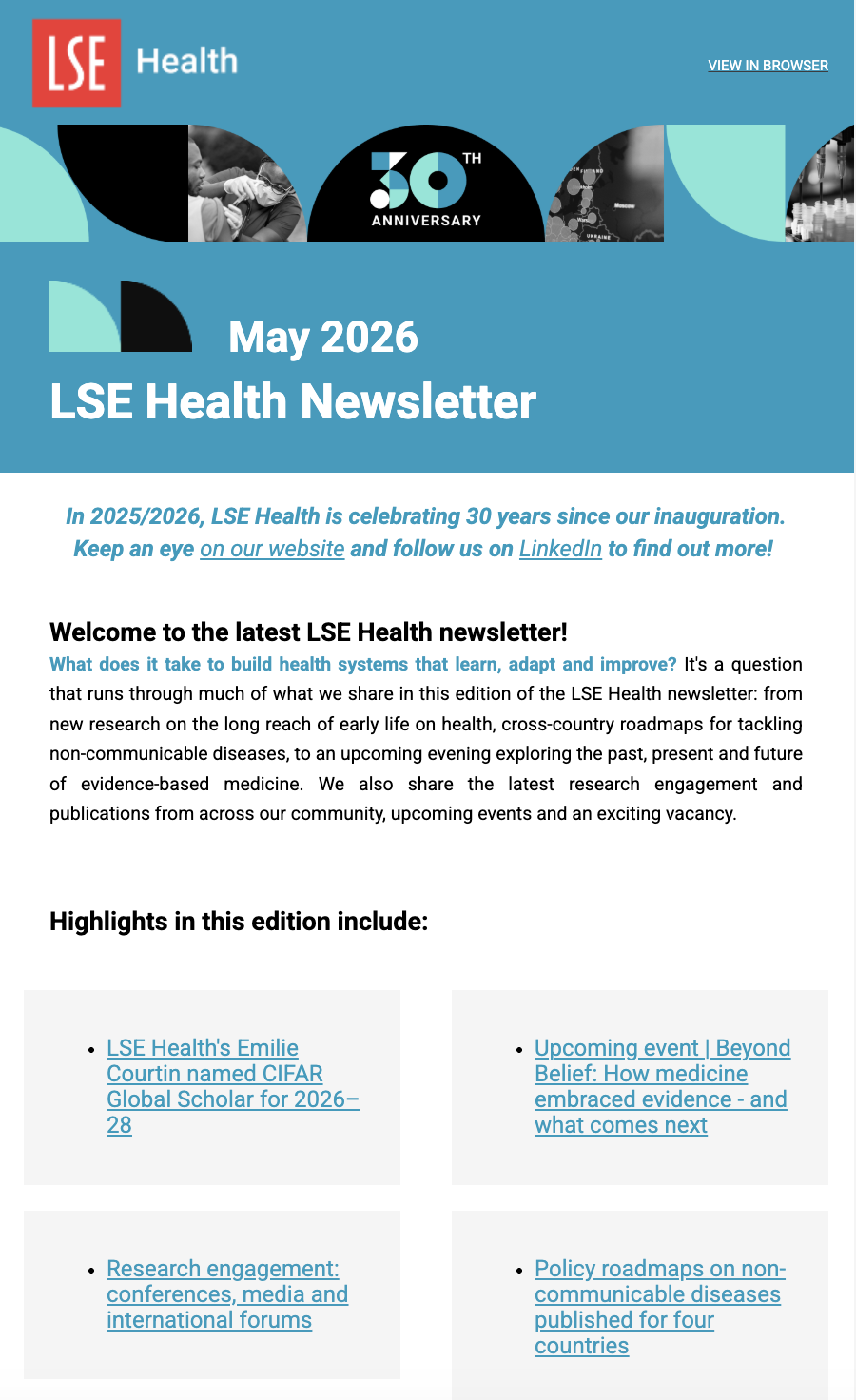May 2026 newsletter