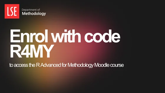 Text: Enrol with code R4MY to access the course