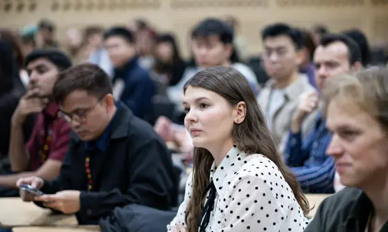 a photo of students in a seminar