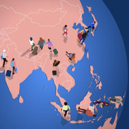 Graphic showing global migration